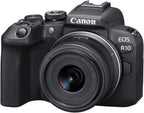 Canon EOS R10 Mirrorless Camera Bundle 18-45mm & Telephoto Lens Renewed