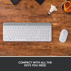 Logitech MK470 Slim Wireless Keyboard and Mouse Combo Off-White