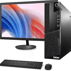 Lenovo ThinkCentre i7 SFF Desktop PC, 24" Monitor