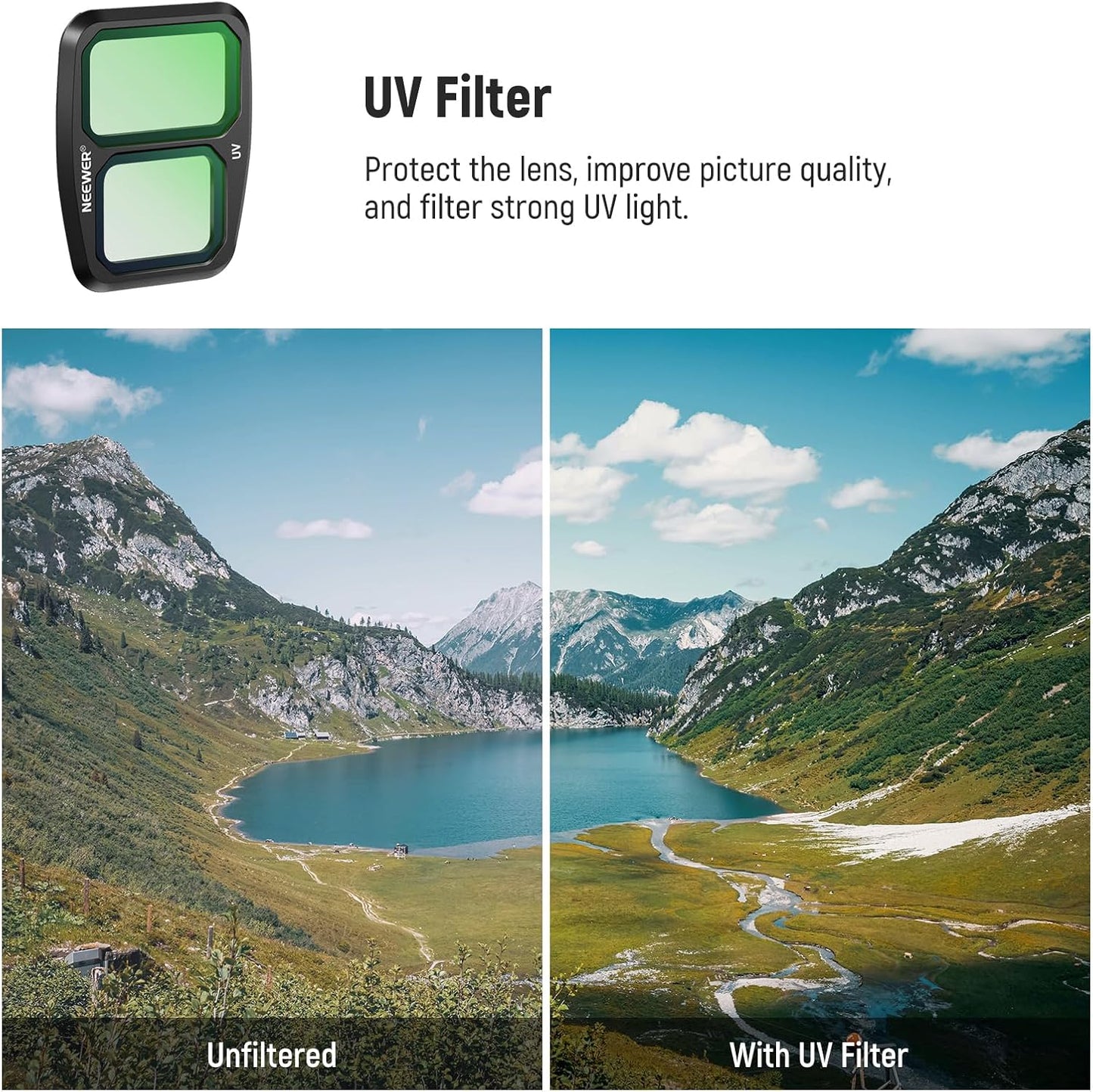 Neewer FL-A25: ND CPL UV Filter Set for DJI Air 3 (6 Pack)