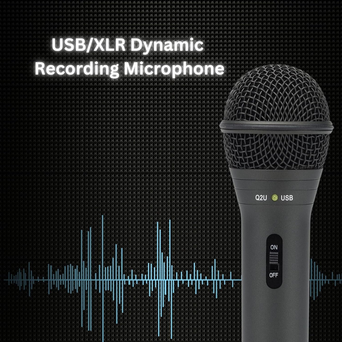 Samson Q2U - USB Microphone Bundle - Boom Arm, Pop Filter