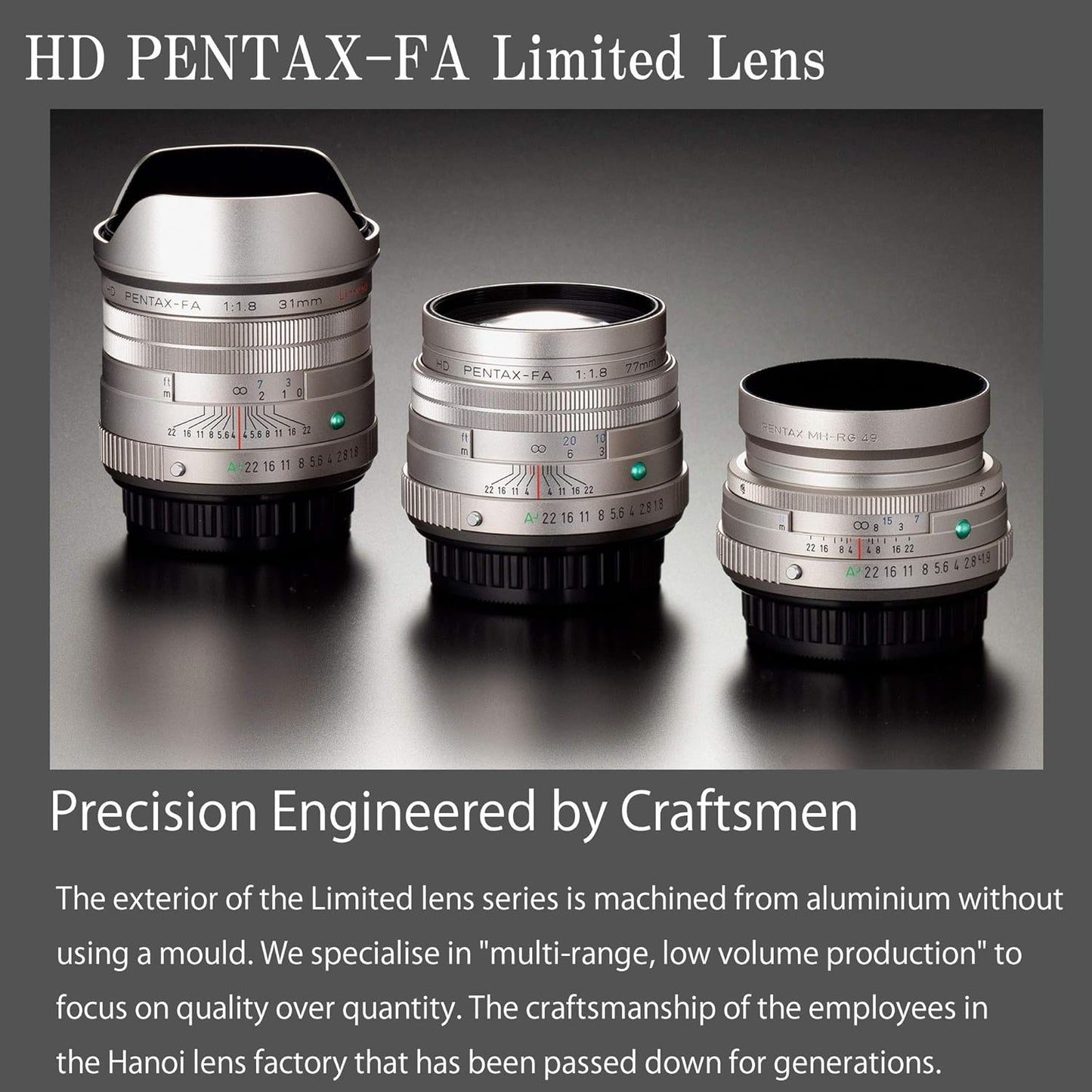 Pentax 20150 HD 43mm F1.9 Limited Silver Prime Lens