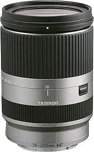 Tamron B011-C 18-200mm f/3.5-6.3 Di III VC Lens - for Canon EF-M, Silver
