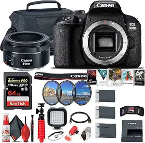 Canon EOS Rebel 800D T7i DSLR Camera Bundle Renewed