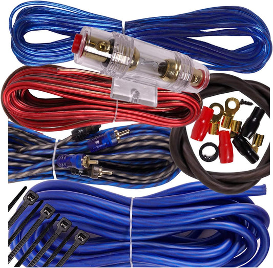 Gravity BGR-KIT8-PK3 8 Gauge Amplifier Wiring Kit - 1500W