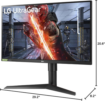 LG 27GL83A-B UltraGear 27" QHD 144Hz Gaming Monitor