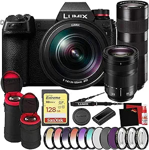Panasonic PADCS1 Lumix DC-S1 Mirrorless Camera 2 Lens Bundle