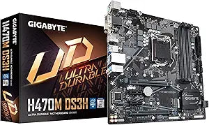 Gigabyte H470M DS3H Micro ATX Motherboard (Renewed)