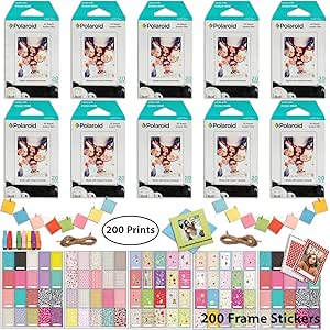 Polaroid Instant Film & Picture Frame Bundle (200 Sheets)