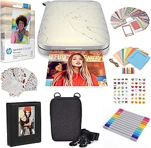 HP HPIKSPSLK2ECAMZ Sprocket Select Portable Photo Printer Bundle