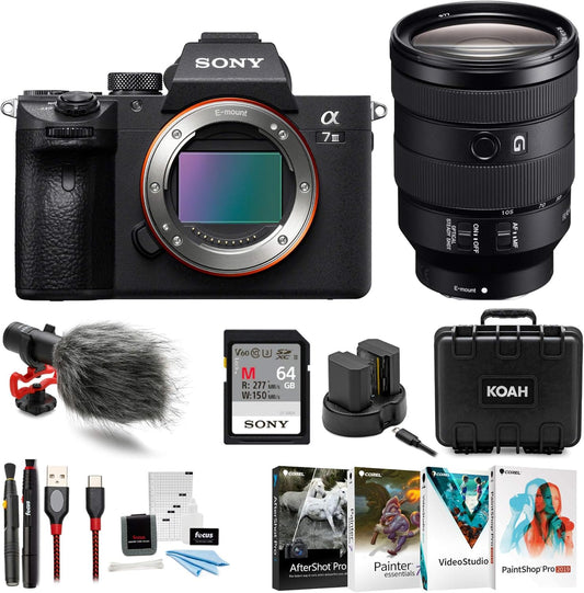 Sony E99SNILCE7M3 a7 III Full Frame Camera 24-105mm Lens Bundle