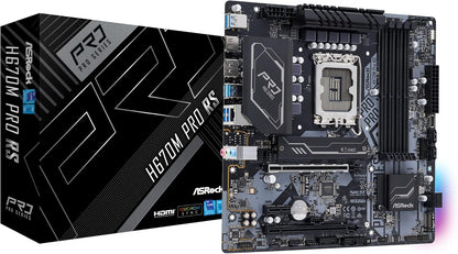 ASRock 90-MXBHK0-A0UAYZ H670M PRO RS LGA1700 Motherboard