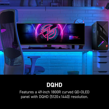 MSI MPG 491CQPX QD-OLED - 49" DQHD 240Hz Gaming Monitor
