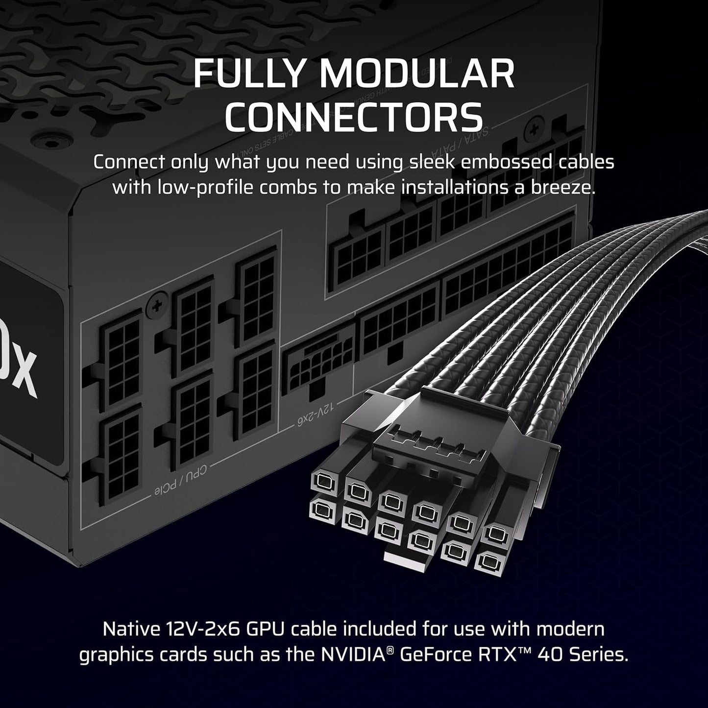 Corsair CP-9020271-NA RM1000x 1000W ATX 3.1 Power Supply
