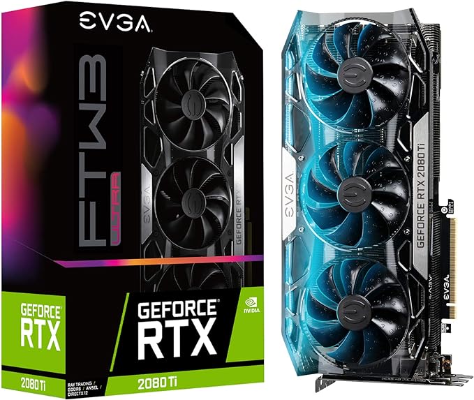 EVGA 11G-P4-2487-KR RTX 2080 Ti FTW3 Ultra Gaming Graphics Card — main product image