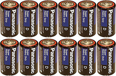 Panasonic 4330210600 Heavy Duty D Batteries 12-Pack