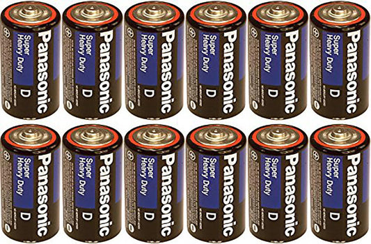 Panasonic 4330210600 Heavy Duty D Batteries 12-Pack