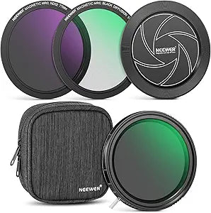 Neewer 10102762 - 77mm Magnetic ND Filter Kit - 1-9 Stops