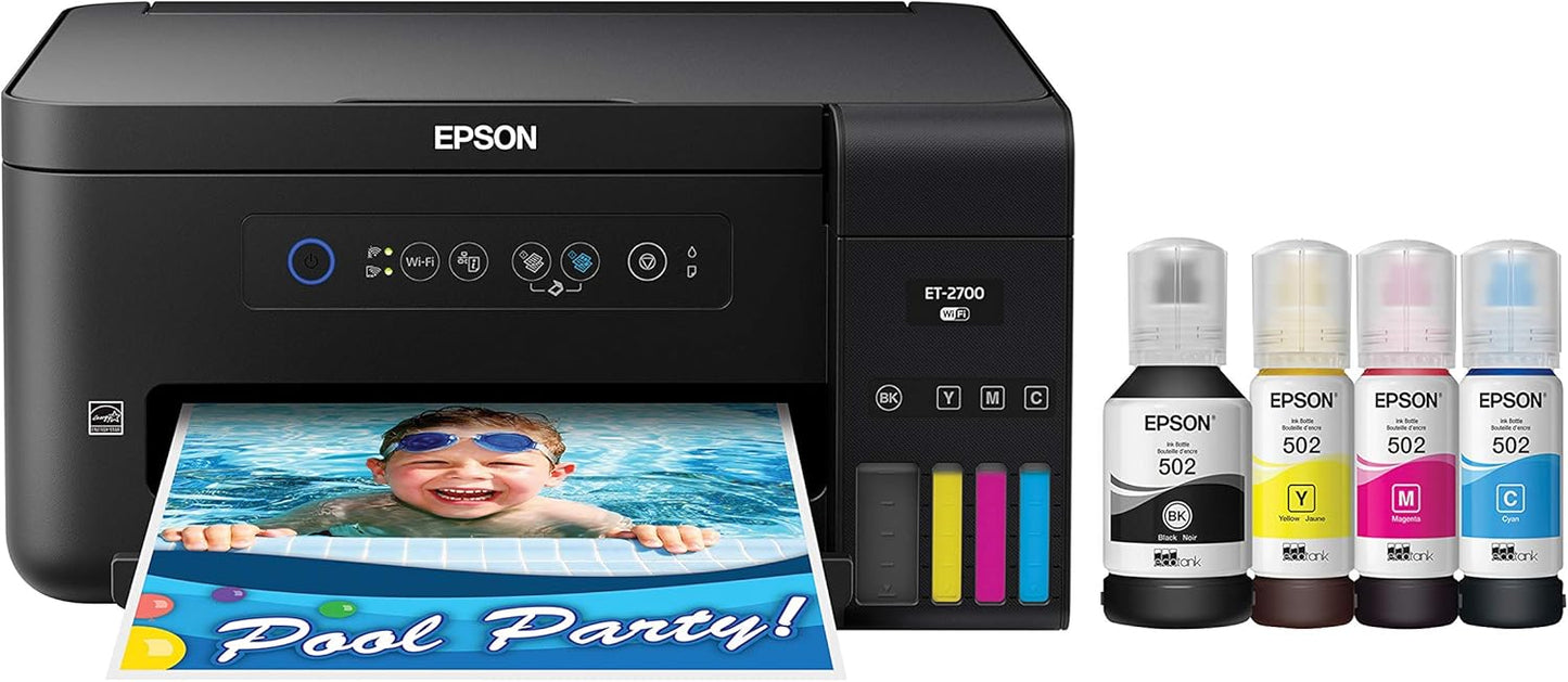 Epson ET-2700 EcoTank Wireless All-in-One Supertank Printer