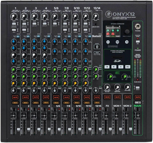 Mackie Onyx12 12-Channel Analog Mixer USB