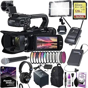 Canon 5794B008 XA55 Professional UHD 4K Camcorder 15x Zoom