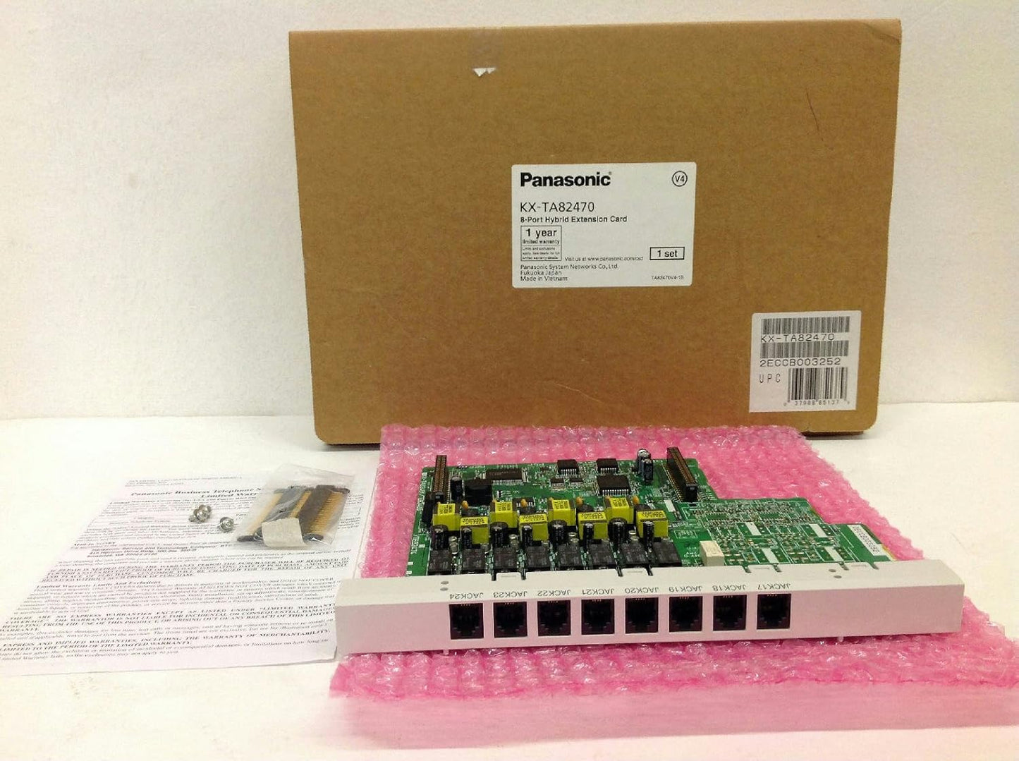 Panasonic KX-TA82470 0x8 Extension Card