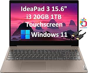 Lenovo IdeaPad 3i 15.6" Touchscreen Laptop i3 20GB 1TB SSD