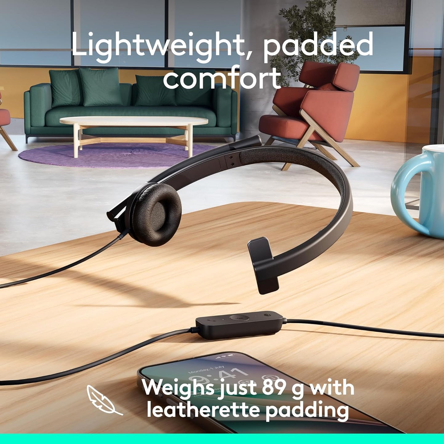 Logitech 981-001425 H570e USB-C Headset - Teams Certified