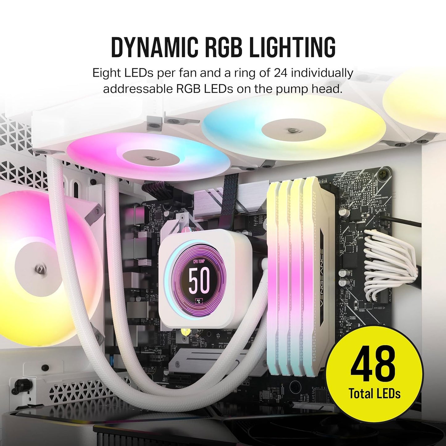 Corsair CW-9060077-WW iCUE H150i Elite LCD XT CPU Cooler