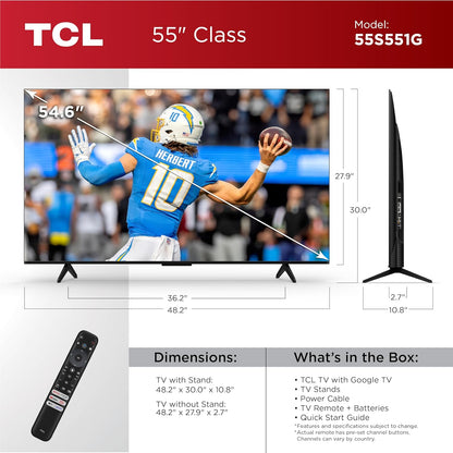 TCL 55S551G 55-Inch 4K Google Smart TV (2024)