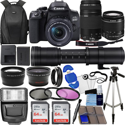 Canon EOS 850D Rebel T8i DSLR Camera Bundle