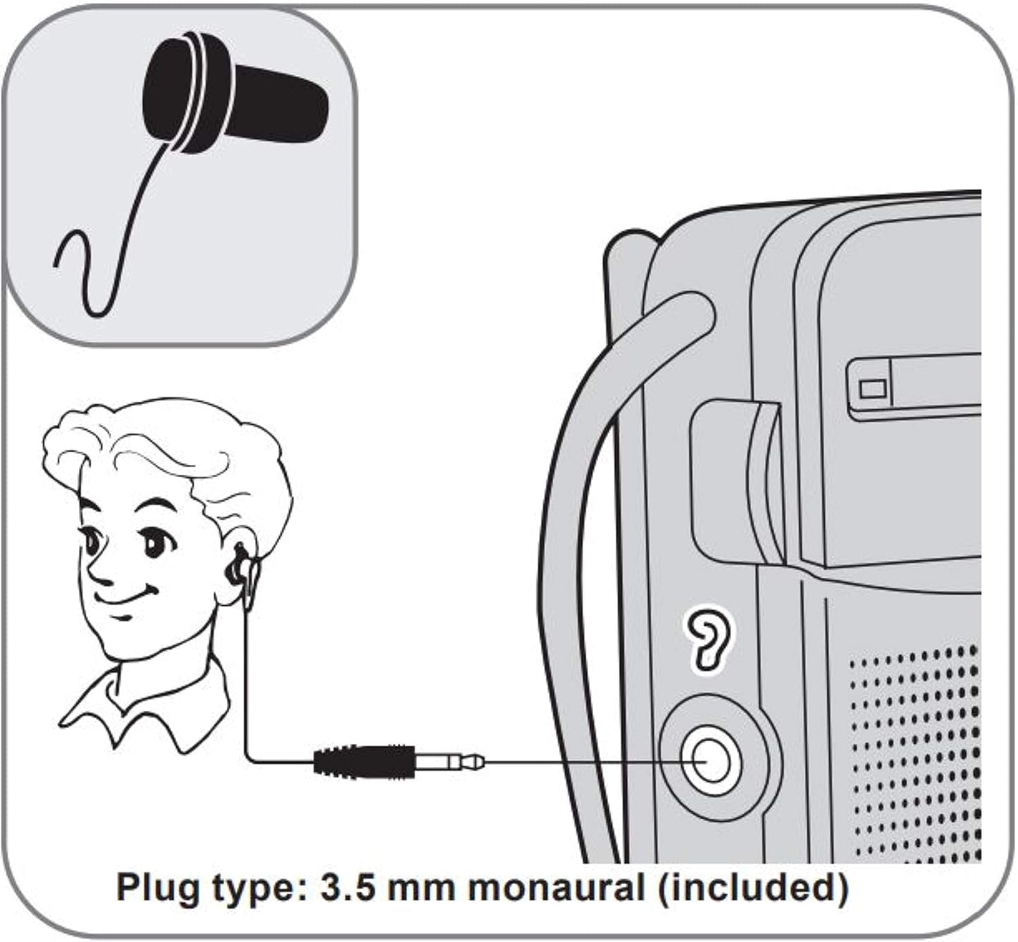 Panasonic RF-P50DGC-S Pocket AM/FM Radio - Silver