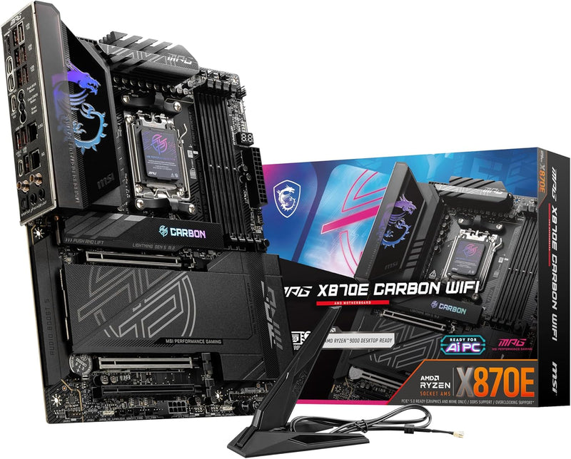 MSI MPG X870E Carbon WiFi AMD Gaming Motherboard — main product image