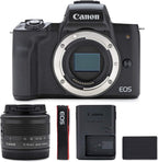Canon 2680C011 EOS M50 Mirrorless Camera Kit 15-45mm