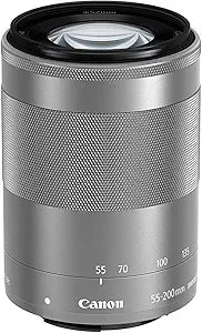 Canon 9517B002 EF-M 55-200mm STM Lens Silver Renewed