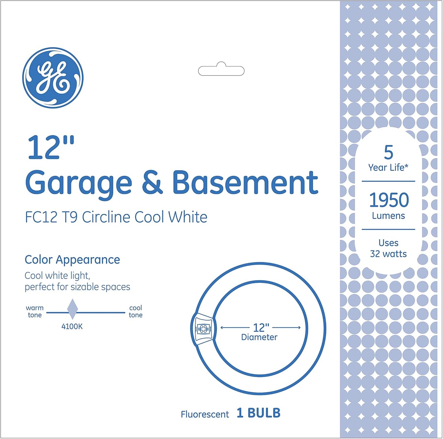 GE 33890 12-Inch Circline Fluorescent Cool White