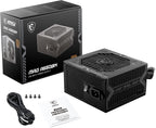 MSI 306-7ZP2A11-CE0 MAG A550BN Gaming Power Supply: 550W 80+ Bronze