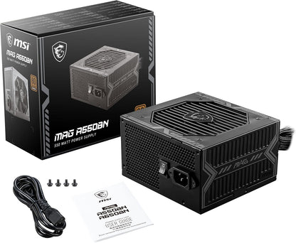MSI 306-7ZP2A11-CE0 MAG A550BN Gaming Power Supply: 550W 80+ Bronze