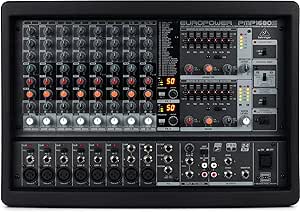 Behringer PMP1680S 10-Channel 1600W Powered Mixer — main product image