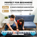 Alesis RECITAL PLAY KO 88-Key Beginner Piano Keyboard Bundle