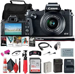 Canon G1 X Digital Camera Bundle (Renewed)