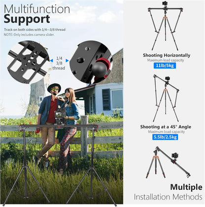 Neewer 10100621 39.4" Motorized Camera Slider - App Control