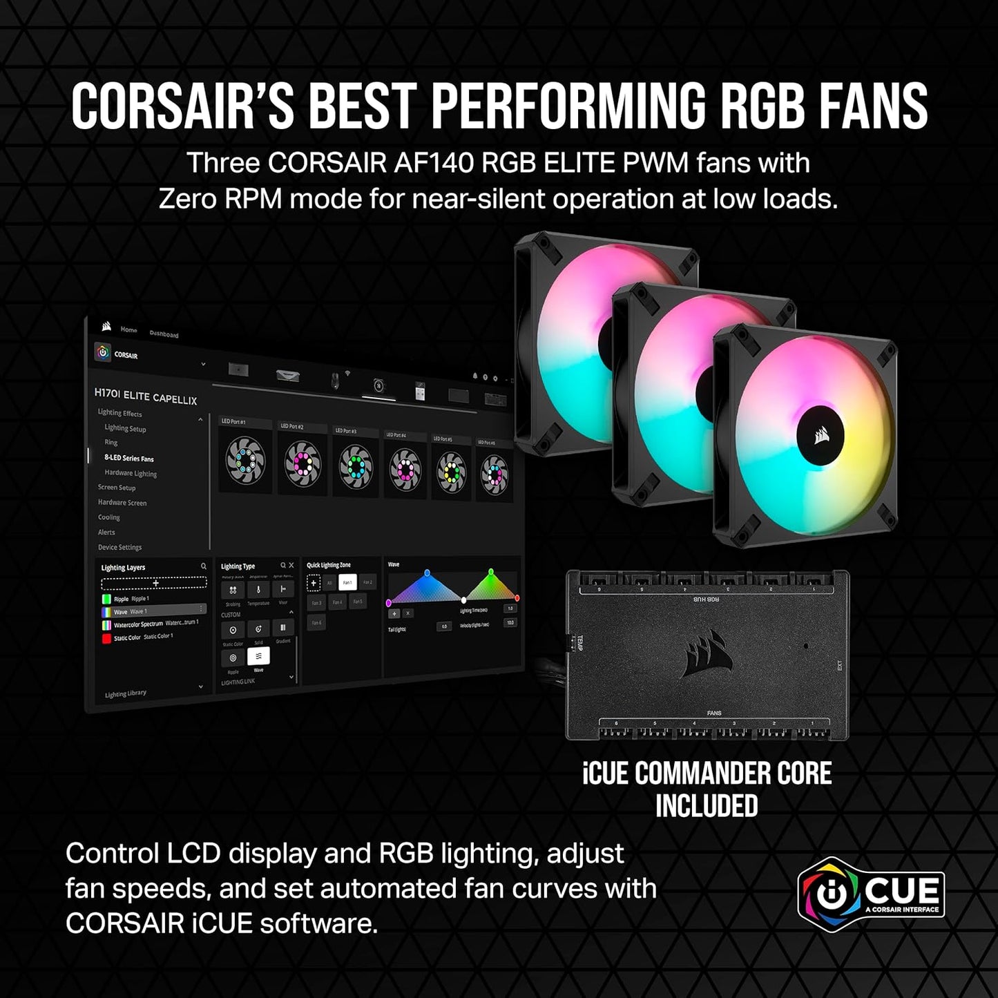 Corsair CW-9060076-WW H170i Elite XT 420mm Liquid CPU Cooler
