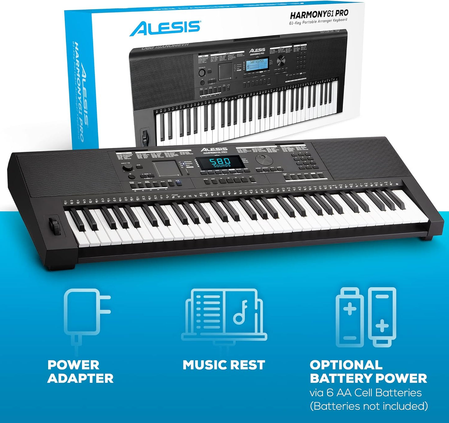 Alesis Harmony 61 Pro 61-Key Keyboard with DJ FX