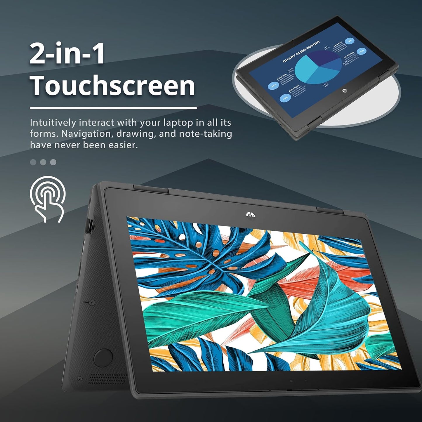 HP ProBook x360 11.6" Touchscreen 2-in-1 Laptop (Renewed)