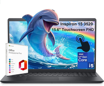 Dell 3520 15.6" Touchscreen i5 Laptop with Office