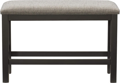 Lexicon Mabury Counter Height Gunmetal Gray Dining Bench