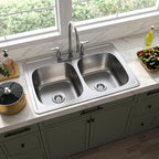 MSI AMZ-STLSNKS-0012 Stainless Steel Kitchen Sink Double Bowl
