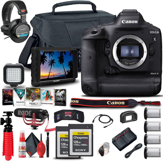 Canon EOS-1D X Mark III DSLR Camera Bundle (Renewed)