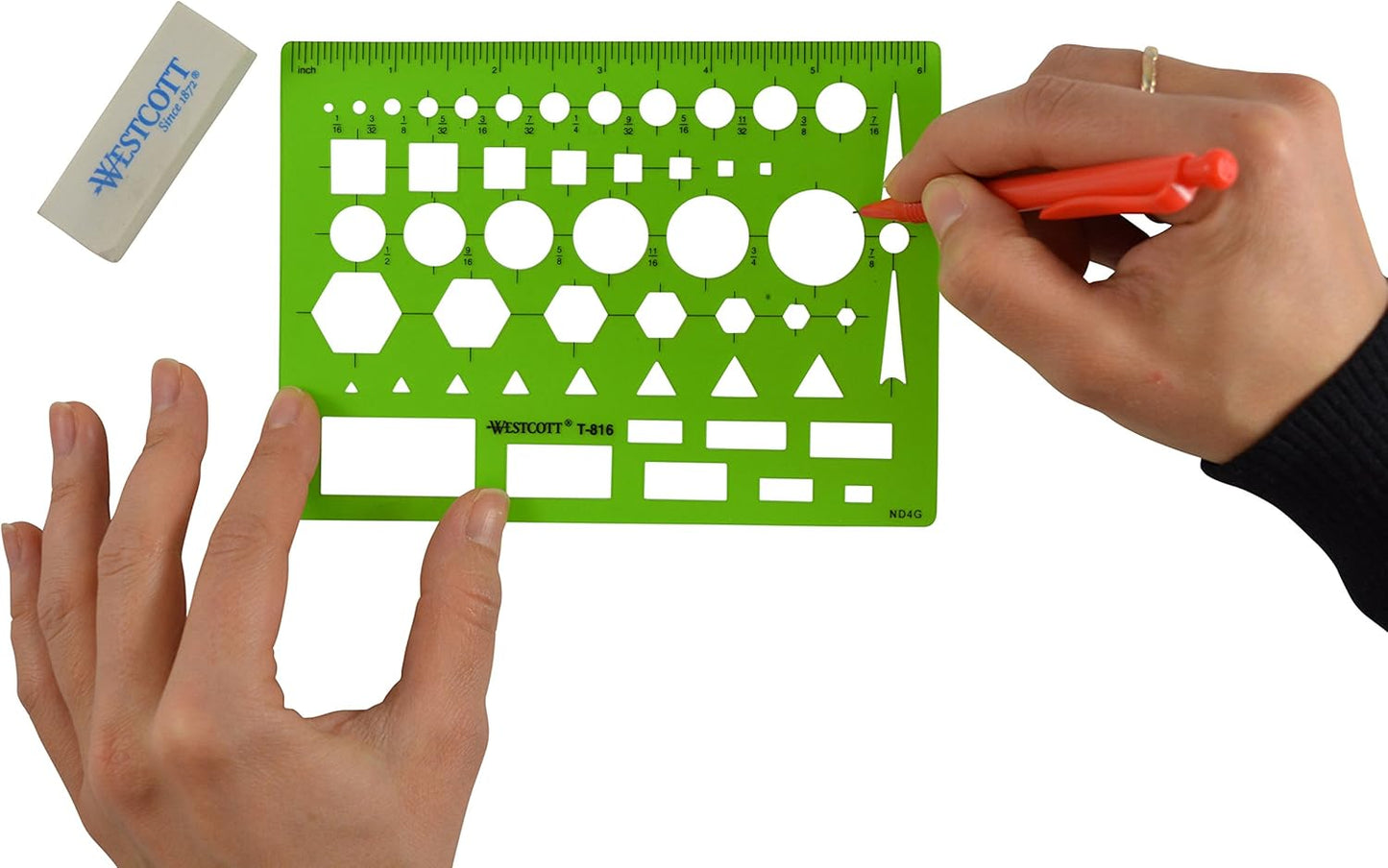 Westcott T-816 All-Purpose Technical Drawing Template